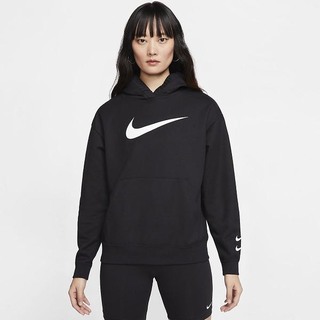 Hanorace Nike Sportswear Swoosh Dama Negrii Albi | RCSQ-29478